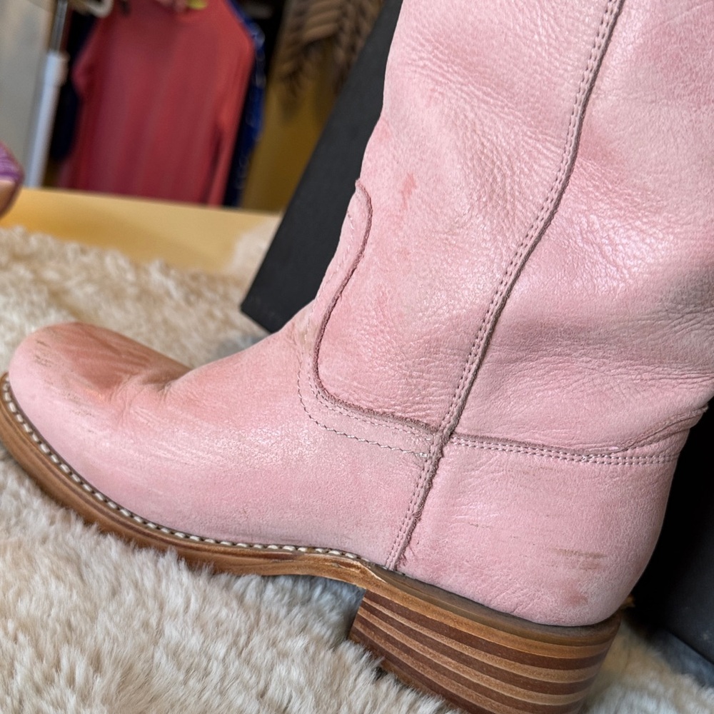Frye Women's Pink Campus 14L Hardrock Leather 7.5 - Picture 14 of 16